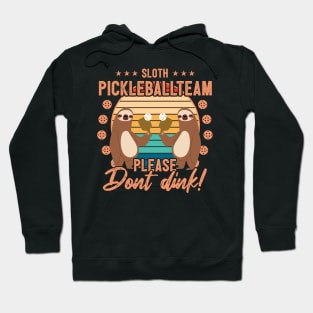 Funny Pickleball Player Gift Sloth Hoodie